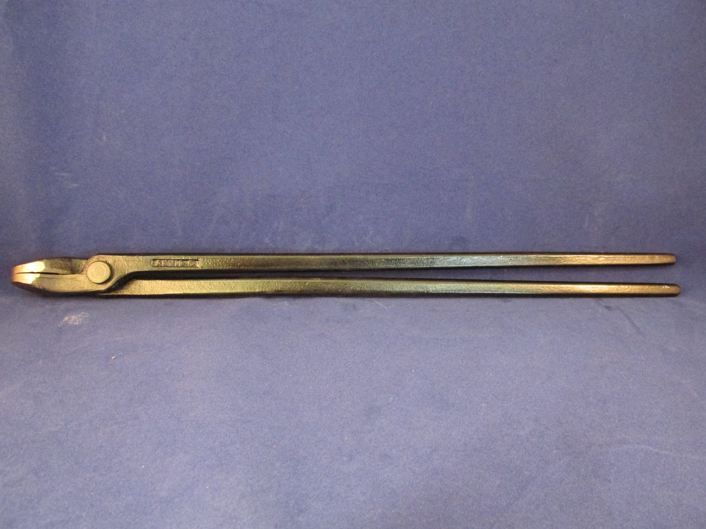 Anvil Brand 15" Tongs Blackened 1/4" Forging Tongs - Anvil Brand