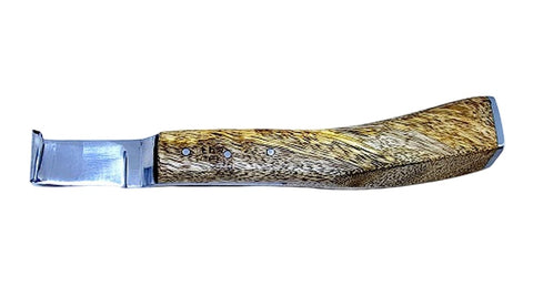 Fat Lab Forge Wenge Flair Right Hand Hoof Knife - Anvil Brand