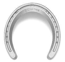 St. Croix Regular Aluminum Race Plate #6 Hind Horseshoe - Anvil Brand